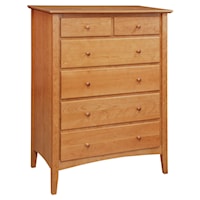 6-Drawer Chest with Tapered Legs