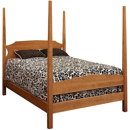 Twin Poster Bed with Tapered Posts