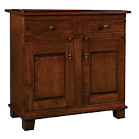 2-Drawer Buffet with 2-Door Cabinet