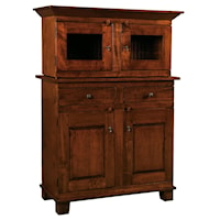 2-Drawer Buffet with 2-Door Cabinet and Hutch