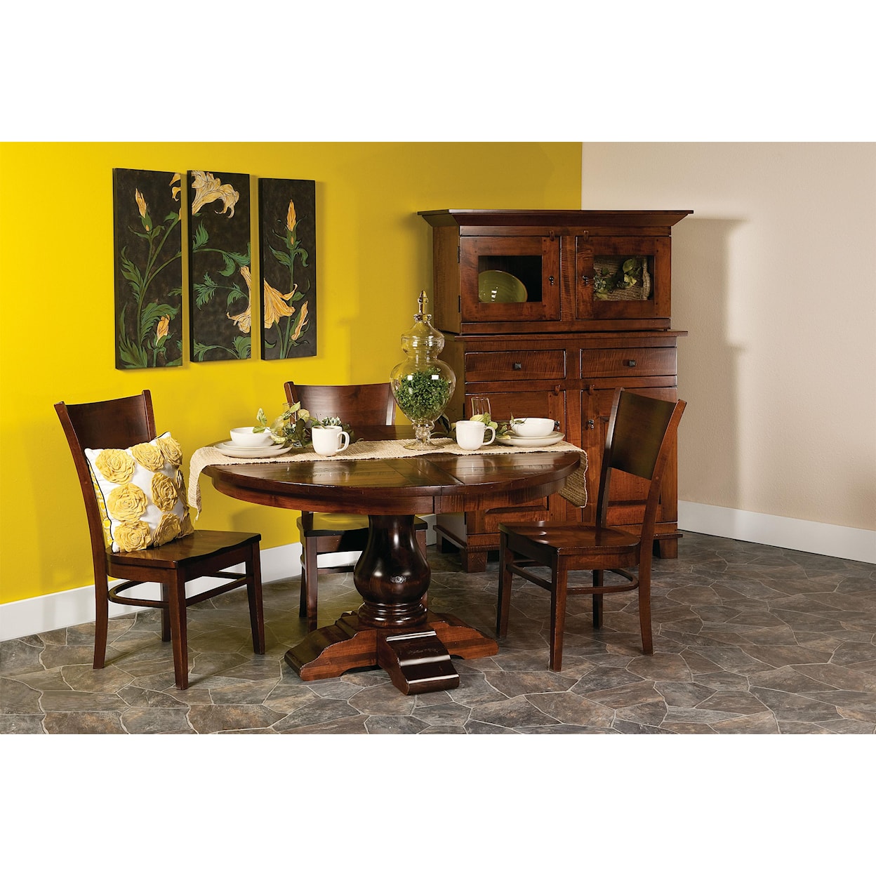 Amish Impressions by Fusion Designs Wellington 60" Round Dining Table