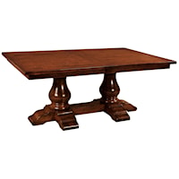 48" Wide Rectangular Trestle Dining Table