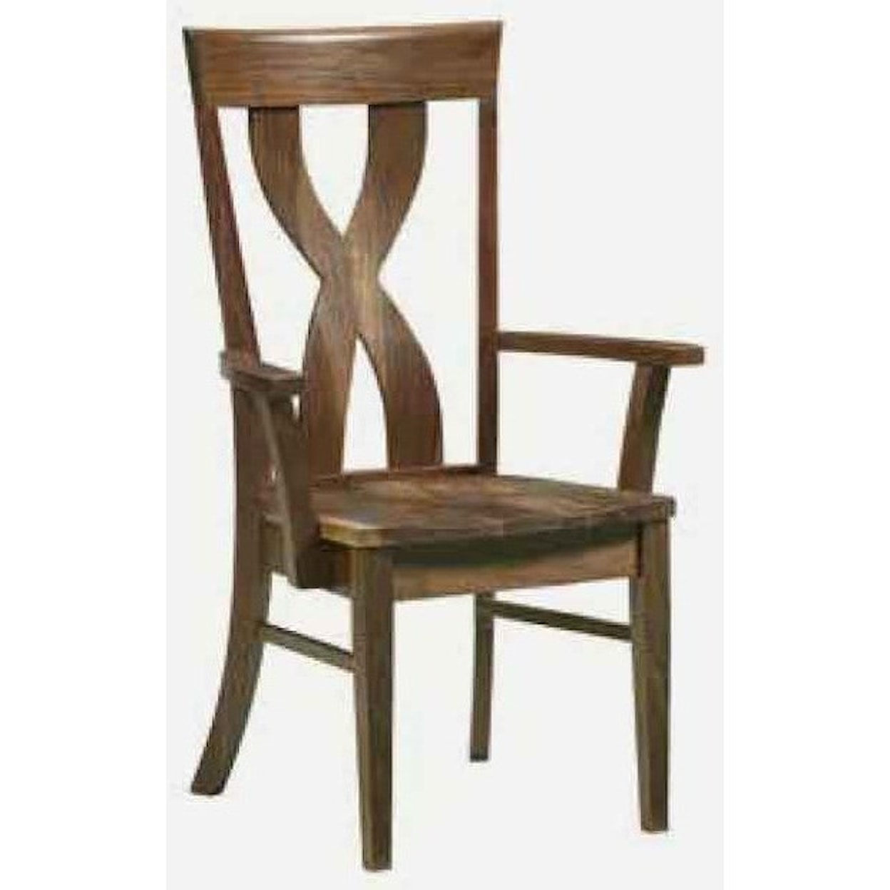 Amish Impressions by Fusion Designs Xander Customizable Solid Wood Arm Chair