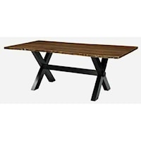 Customizable Solid Wood Trestle Table 42" x 72"