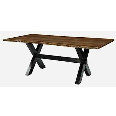 Customizable Solid Wood Trestle Table 42" x 90"