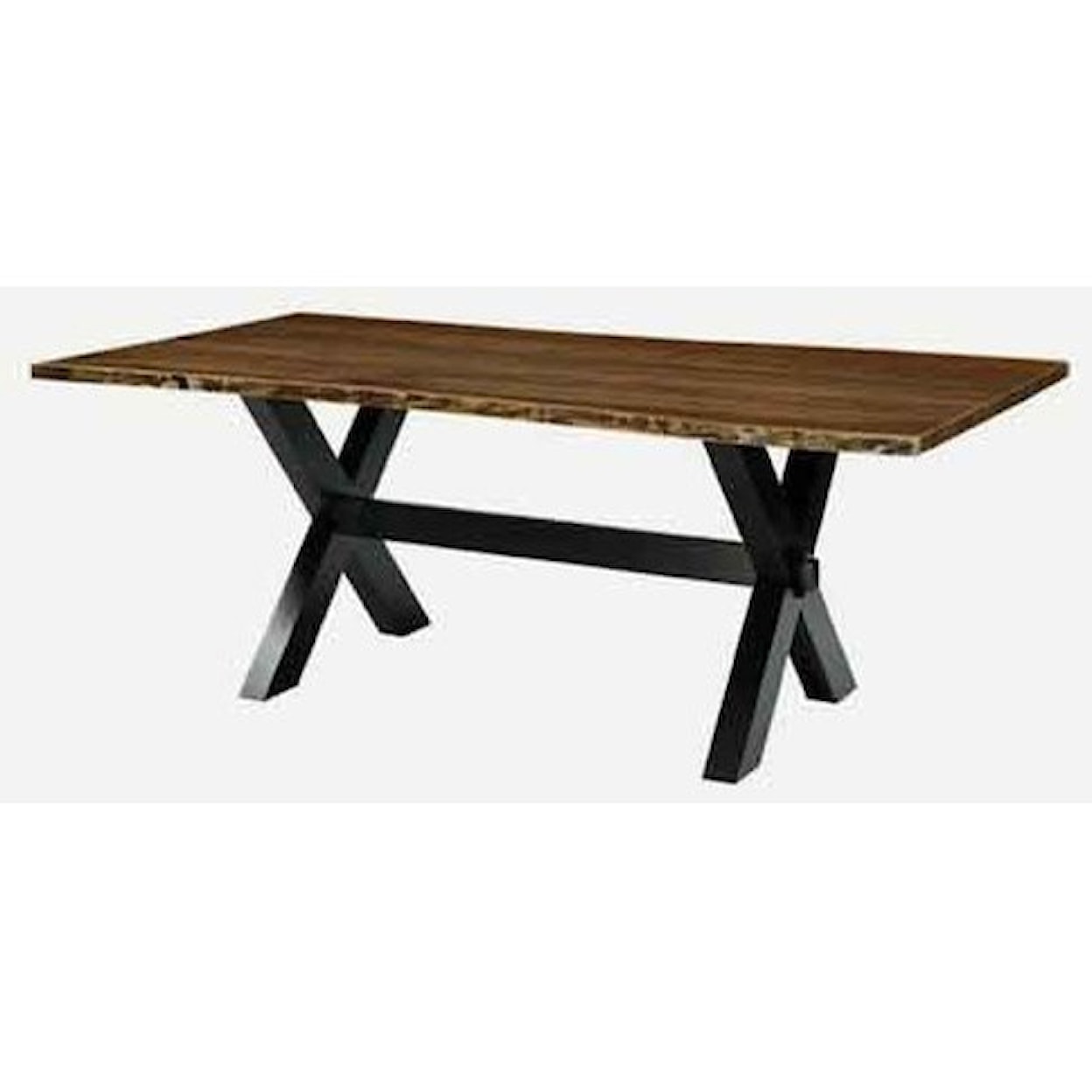 Amish Impressions by Fusion Designs Xander Customizable Trestle Table 42" x 90"