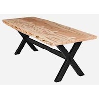 Customizable Solid Wood Bookmatch Table 44" x 84"
