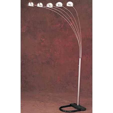 Contemporary 5 Arm Arch Floor Lamp