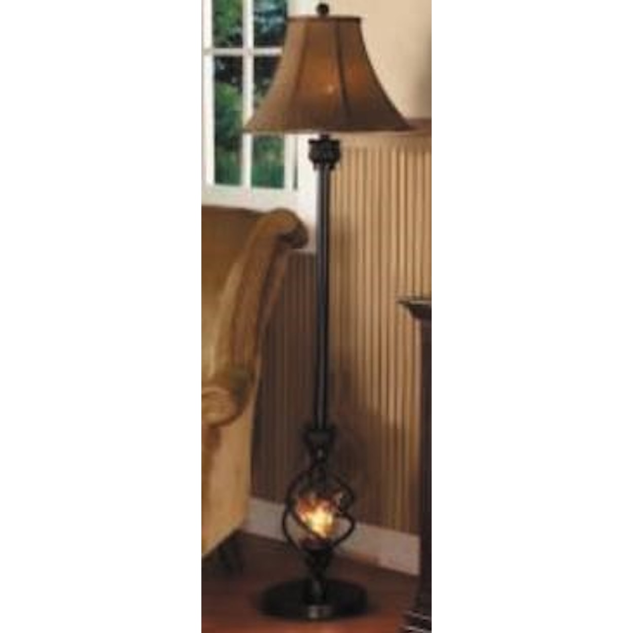 Anthony Lamp & Lighting Lamps 58" Metal Floor Lamp