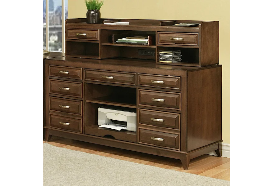 Albany 60" Workcenter & Hutch at Sadler's Home Furnishings