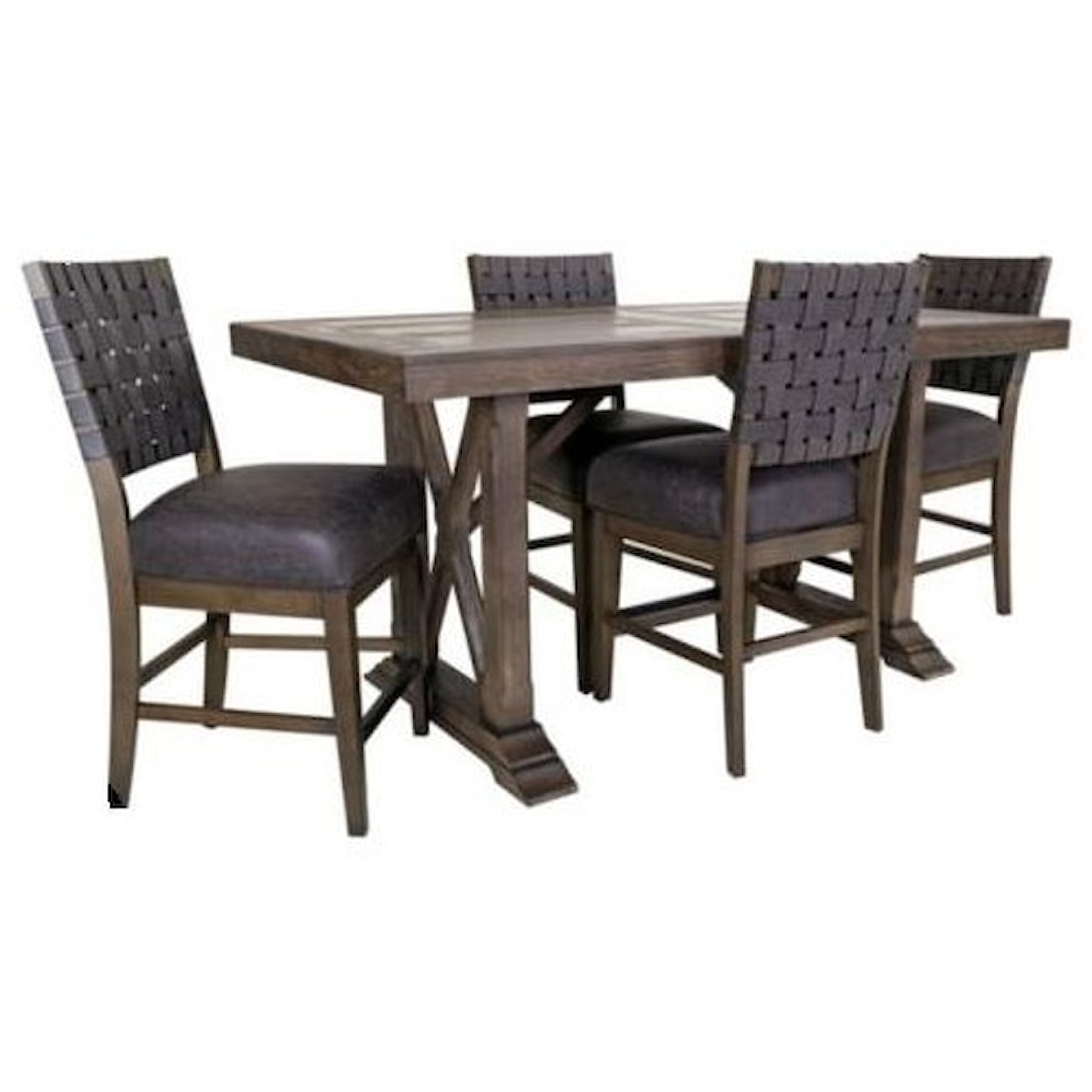 APA by Whalen 12564 Counter Table and 4 Barstools