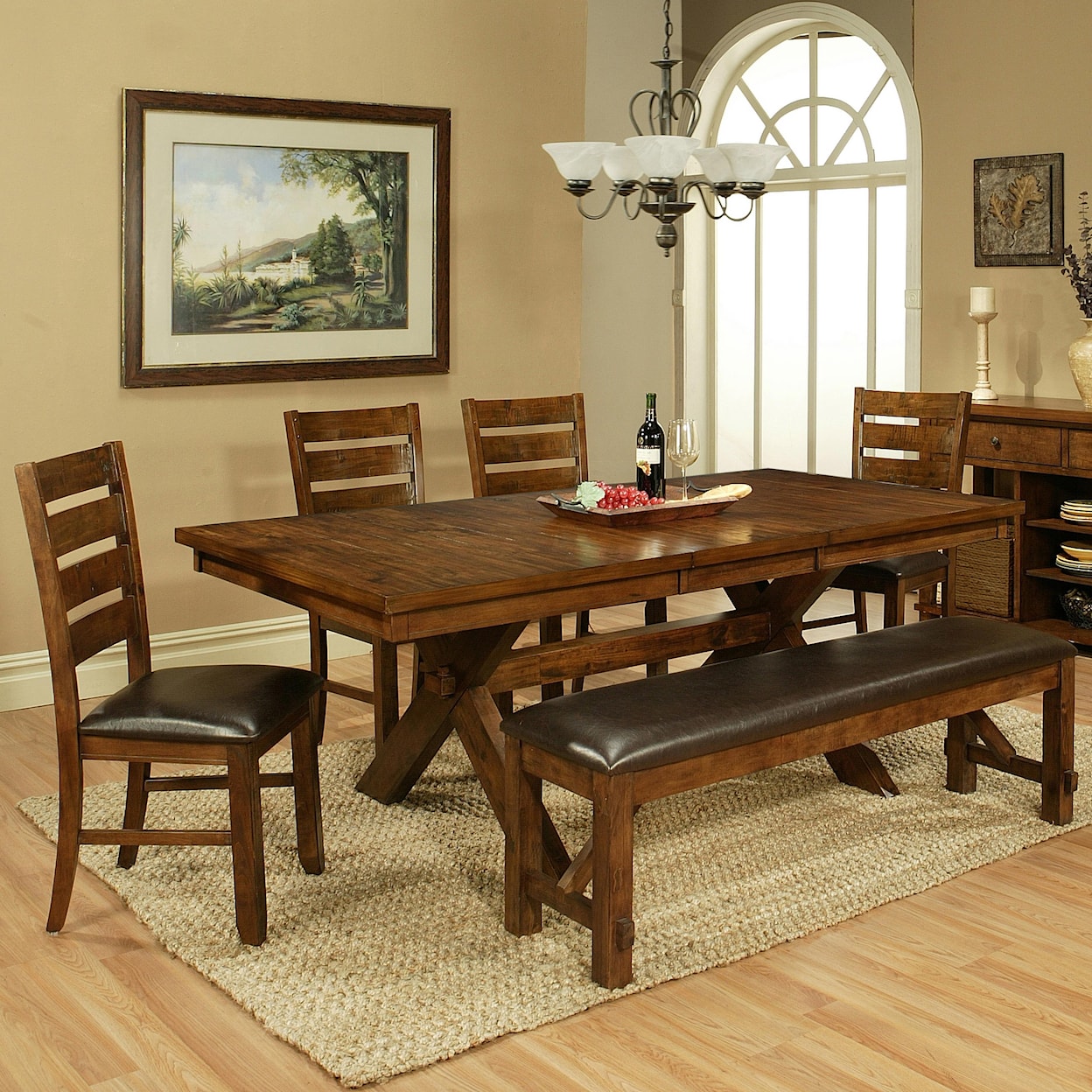 APA by Whalen Vineyard 6 Piece Table and Chair Set