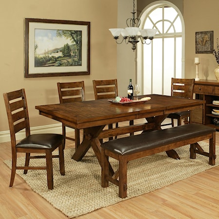 6 Piece Table and Chair Set