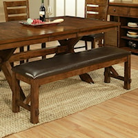 X-Trestle Dining Bench