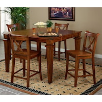Five Piece Counter Height Table Set