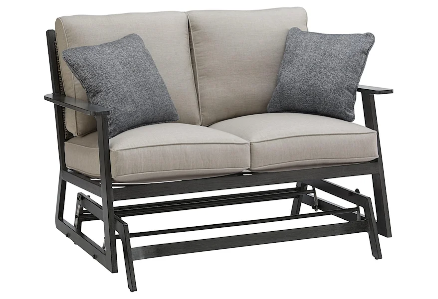 Addison Outdoor Loveseat Glider by Apricity Outdoor at Johnny Janosik
