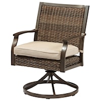 Outdoor Swivel Rocker Dining Chair