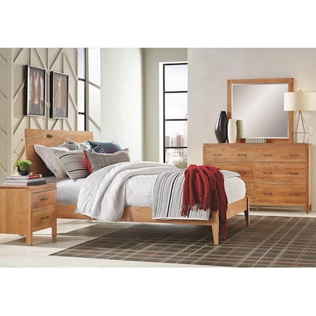 Queen Modern Platform Bed