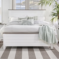 Queen Panel Shiplap Bed in Two-Tone Finish
