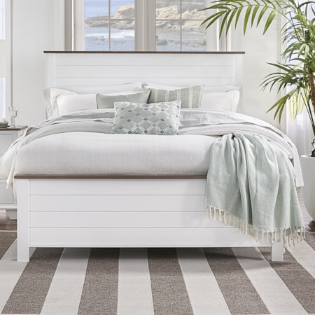Queen Panel Shiplap Bed