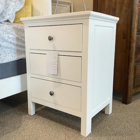 3-Drawer Nightstand - Wide