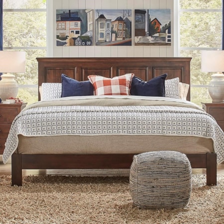 King Raised Panel Bed