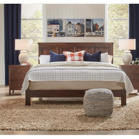 Queen Raised Panel Bed