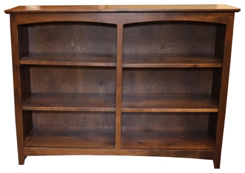 Transitional Solid Wood Alder Bookcase
