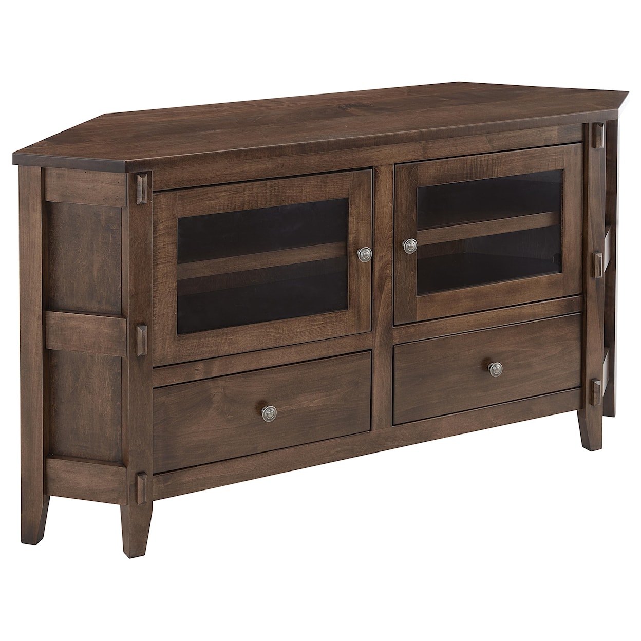 Archbold Furniture Amish Essentials Living 61" Corner Console