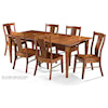 Archbold Furniture Amish Essentials Rectangle Dining Table and 4 chairs