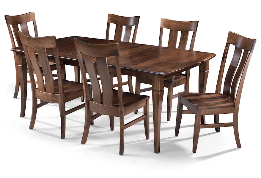 Amish Essentials 7pc Amish Dining Set by Archbold Furniture at Simon's Furniture