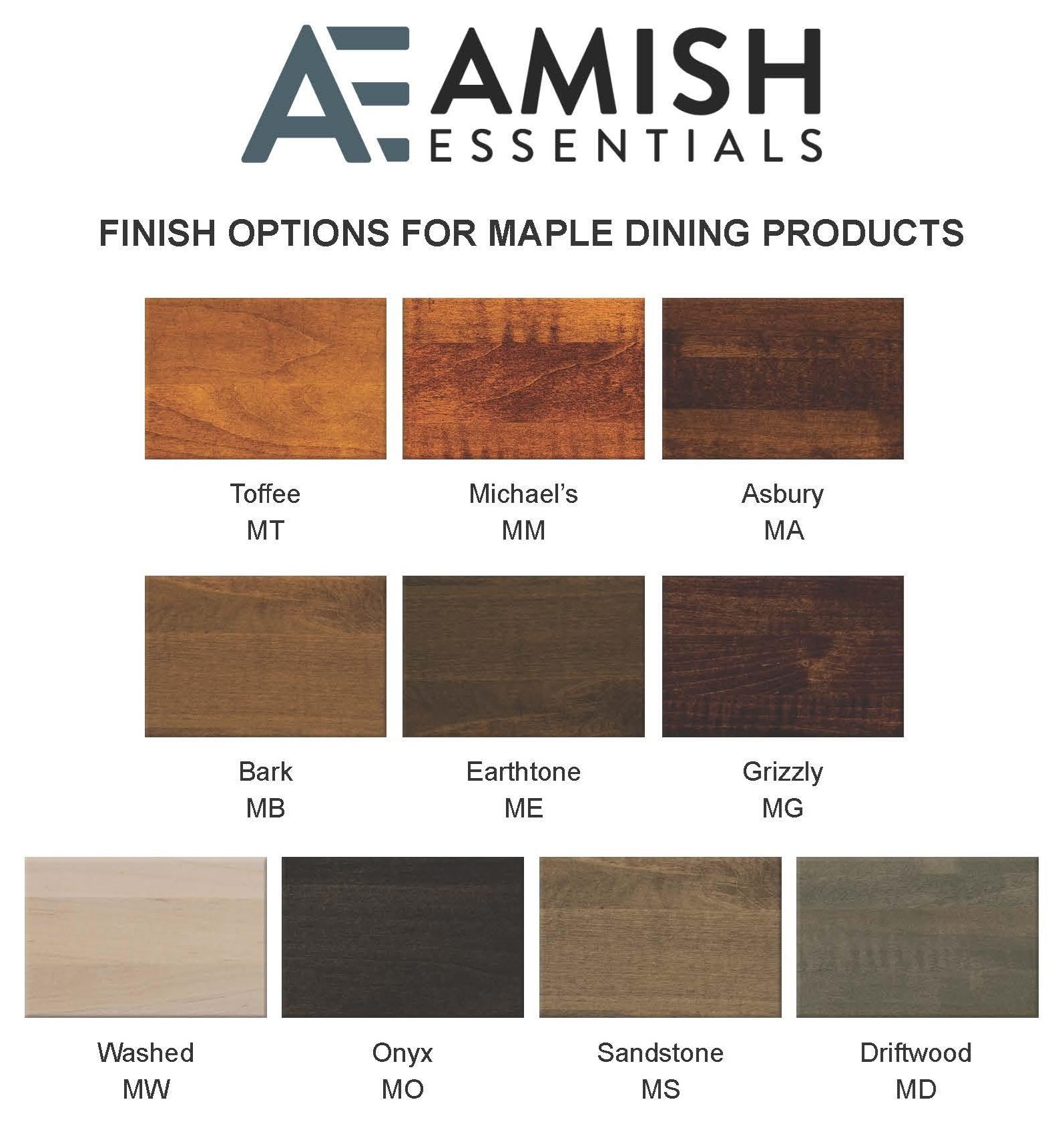 Archbold Furniture Amish Essentials 7pc Amish Dining Set