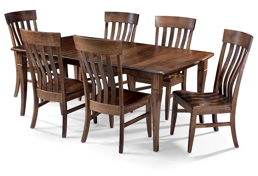 Amish Essentials 7pc Amish Dining Set by Archbold Furniture at Simon's Furniture