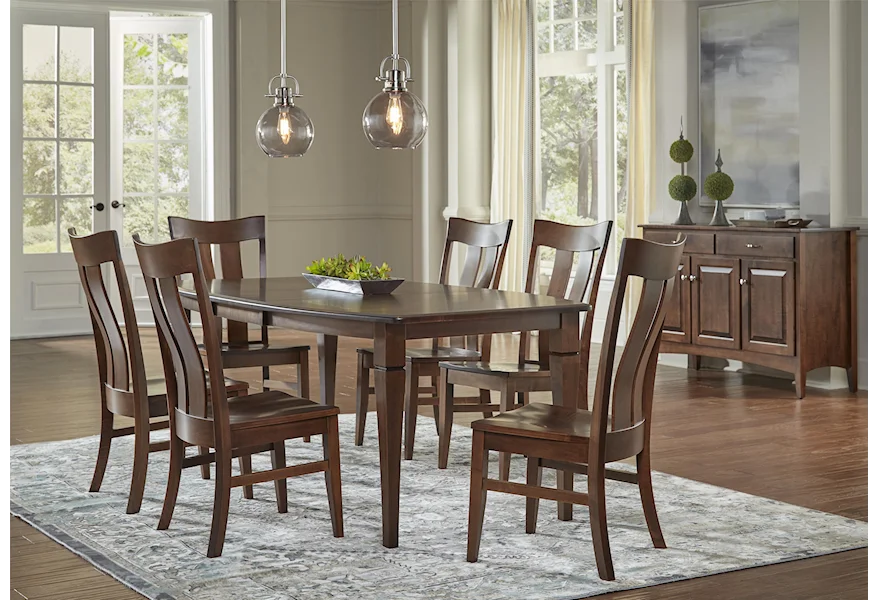 Amish Essentials 7-PC Dining Set by Archbold Furniture at Coconis Furniture & Mattress 1st