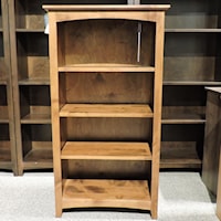 Customizable 24 X 48 Solid Wood Alder Bookcase 