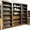 Archbold Furniture Pine Bookcases Customizable 3 Piece Bookcase Wall Unit