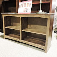 Customizable 48 X 29 Alder Bookcase with 4 Shelves