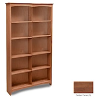 48" x 84" Solid Pine Bookcase with 10 Open Shelves