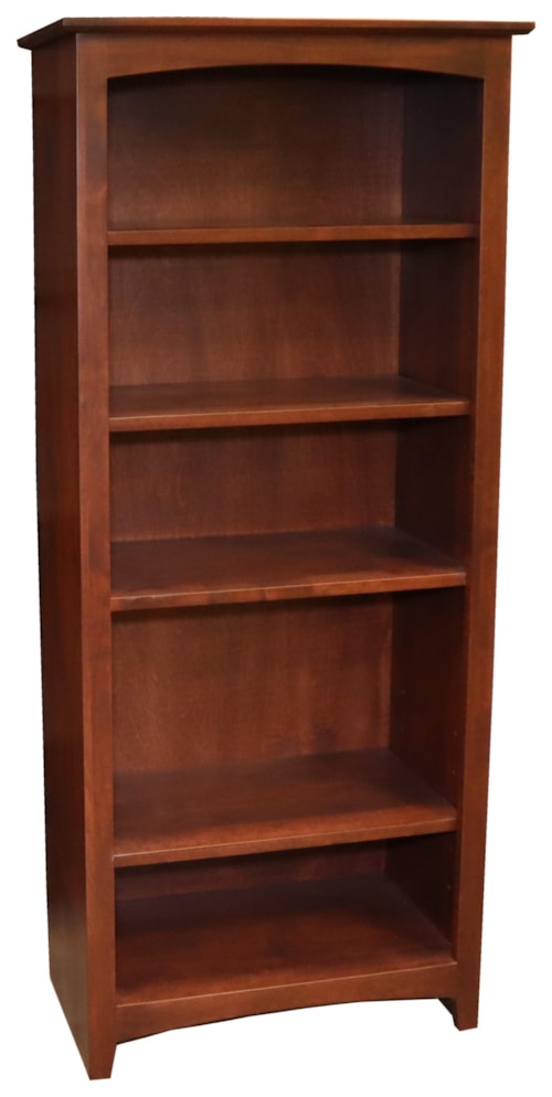 Transitional Solid Wood Alder Bookcase
