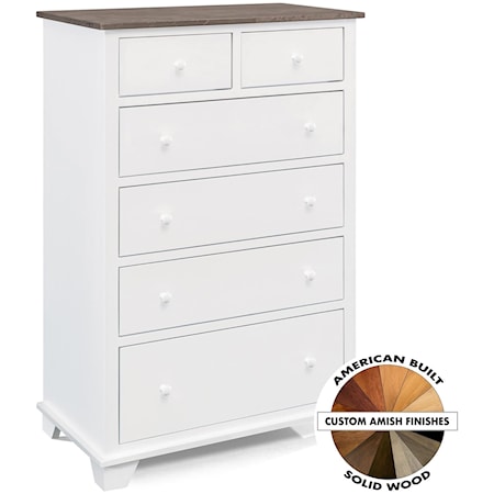 6 Drawer Chest with 2 Deep Drawers
