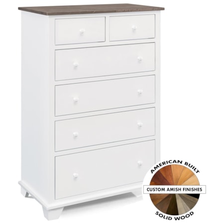 6 Drawer Chest with 2 Deep Drawers