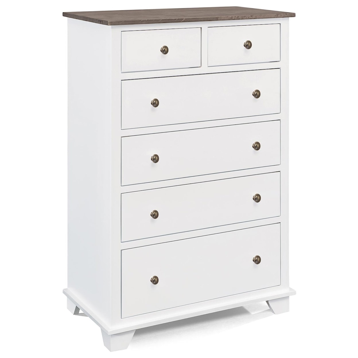 Archbold Furniture Portland 6 Drawer Chest with 2 Deep Drawers