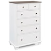 Archbold Furniture Portland 6 Drawer Chest with 2 Deep Drawers