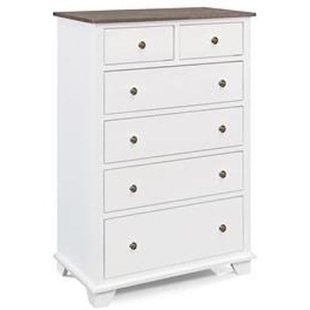 6 Drawer Chest with 2 Deep Drawers