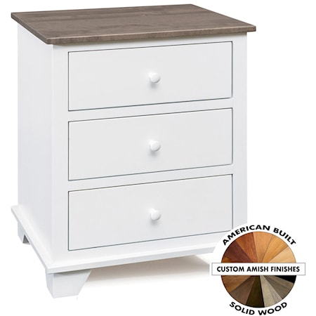 3 Drawer Nightstand