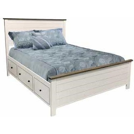 Queen Storage Panel Bed