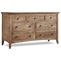 Provence 7-Drawer Solid Maple Dresser