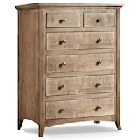 Provence 6-Drawer Solid Maple Chest