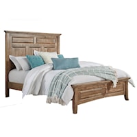 Provence Solid Maple Queen Panel Bed