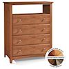 Archbold Furniture Shaker 4 Drawer Combo Chest